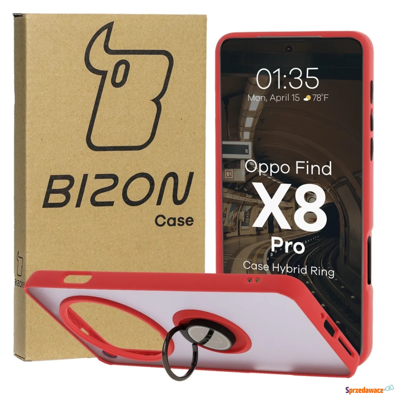Etui z uchwytem na palec Bizon...