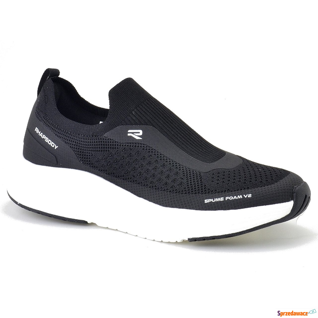 Czarne wsuwane damskie sneakersy...