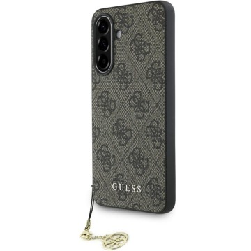 Etui Guess 4G Charms Collection do Galaxy A56 5G, brązowe