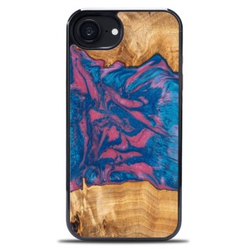 Drewniane etui do iPhone 17e / 16e, Bewood Unique Neons Vegas
