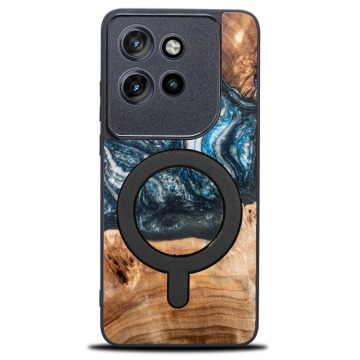 Drewniane etui do Motorola Edge 50 Neo, Bewood Unique Planets Ziemia do MagSafe