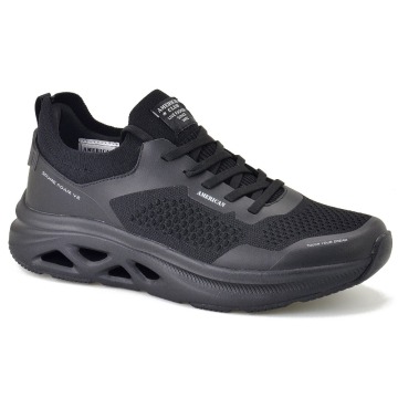 Czarne męskie sneakersy American Club RH179