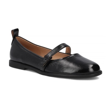Czarne skórzane baleriny damskie Filippo DP7742/26