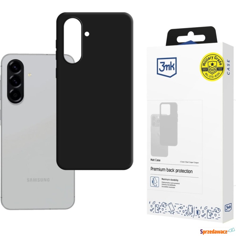 Etui 3mk Matt Case do Galaxy A36 / A56 5G, czarne - Etui na smartfony - Mysłowice