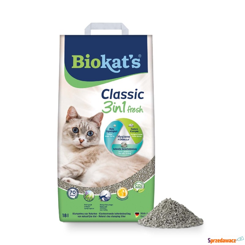 Biokat's Classic Fresh 3in1 - 18 l - Żwirki do kuwety - Kalisz