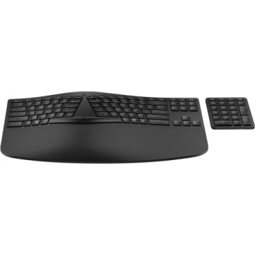 Klawiatura HP 960 Ergonomic Wireless Keyboard bezprzewodowa czarna 37E755AA