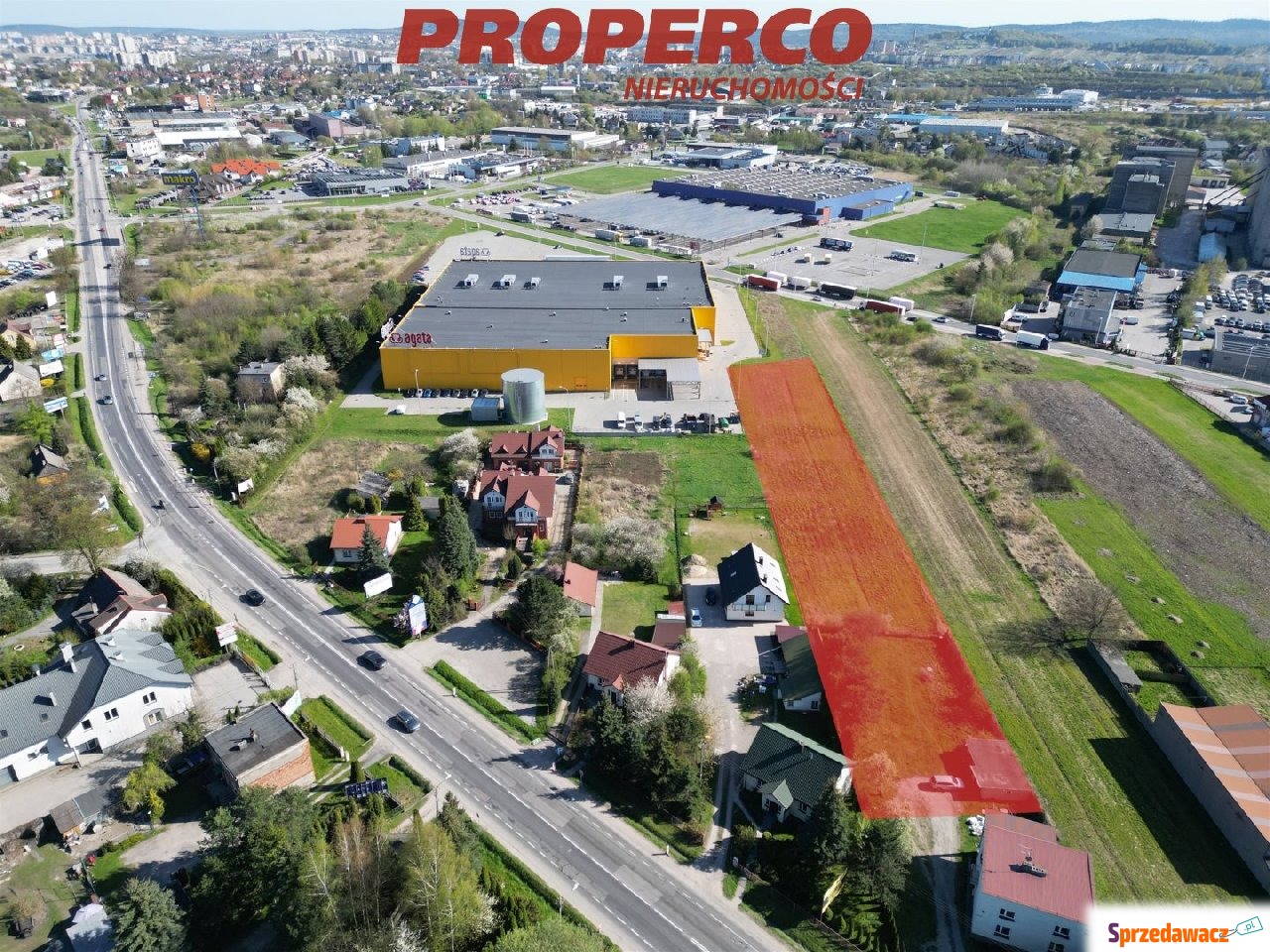 Działka 3850 m2, Łódzka, Kielce