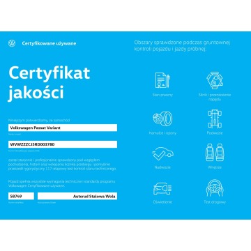 Volkswagen Passat  Kombi 2024,  1.5 benzyna, automat - Na sprzedaż za 139 900 zł - Stalowa Wola - zdjęcie 9