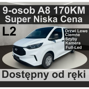 Ford Transit Custom - A170KM Drzwi Lewe Ciemne Szyby Kamera Niska Cena Od ręki !!