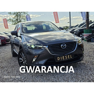 Mazda CX-3 - 1.5D#105PS#LIFT#RVM#Ledy#Skóry#Navi#Kamera#Świeży Import#Gwarancja!!!
