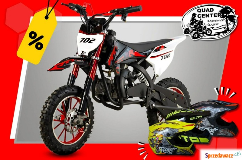 Mini Cross XTR 49cc 702 10 cali DUŻY Dwusuw 2T... - Motocykle crossowe - Ząbkowice Śląskie