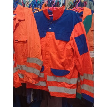 Bluzy  robocze  ,pomarańczowe,  odblaski .
