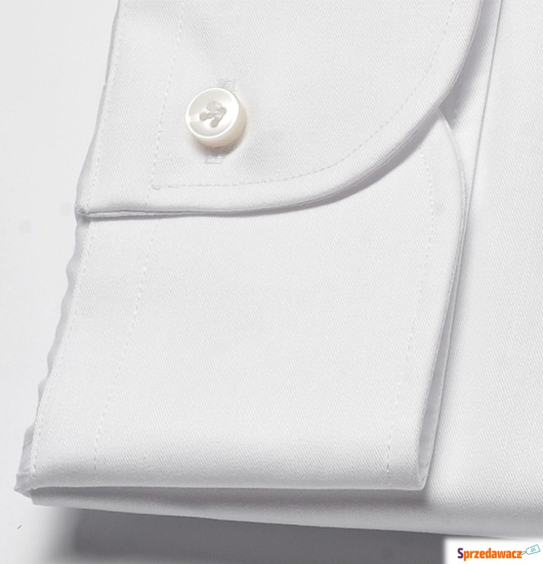 Elegancka biała koszula męska taliowana (SLIM... - Koszule męskie - Opole