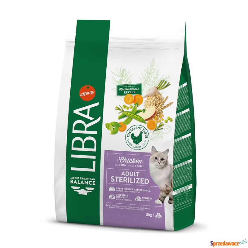 Libra Cat Sterilized - 2 x 3 kg - Karmy dla kotów - Śrem