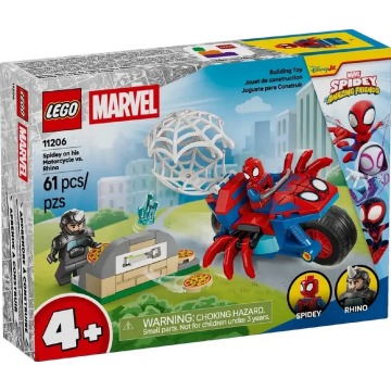 Klocki konstrukcyjne LEGO Spidey 11206 Spidey na motocyklu kontra Rhino