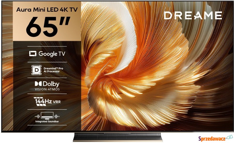 DREAME 65S100 65'' MiniLED 4K 144Hz GoogleTV - Telewizory - Słupsk