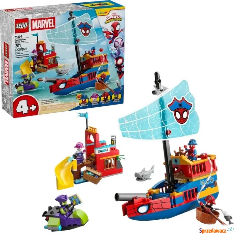 Klocki konstrukcyjne LEGO Spidey 11208 Statek... - Klocki - Płock