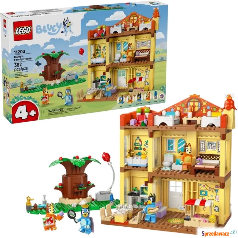 Klocki konstrukcyjne LEGO Bluey 11203 Dom Rodzinny... - Klocki - Krotoszyn
