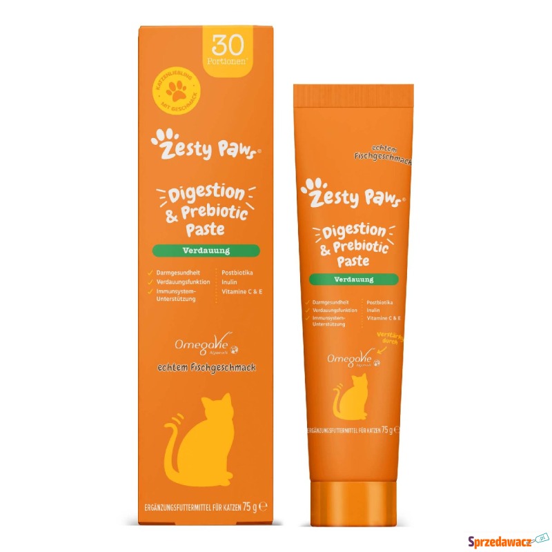 Zesty Paws Cat Digestion Paste - 2 x 75 g - Przysmaki dla kotów - Kraków