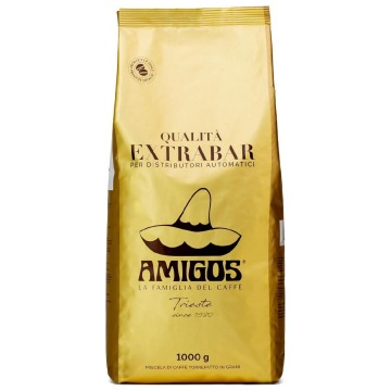 Kawa ziarnista Amigos Qualità Extra Bar 1 kg ziarnista (Robusta/Arabica 95/5)