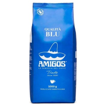 Kawa ziarnista Amigos Qualità Blu 1 kg Ziarnista