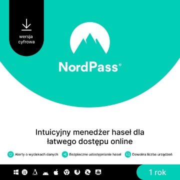 Ochrona i bezpieczeństwo danych NordPass Premium ESD (Menedżer haseł) - subskrypcja na rok