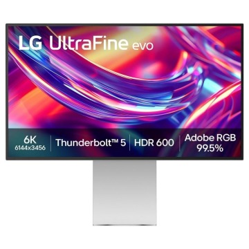 LG UltraFine 32U990A-S - 6K 224ppi | IPS Black | Thunderbolt 5 | HDMI 2.1 | DP 2.1 | USB-C PD 96W | 