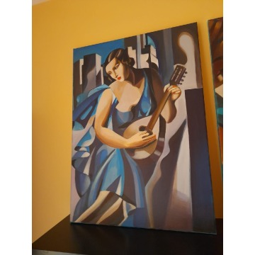 Sprzedam obraz Tamara Łempicka, Kobieta z tamburynem