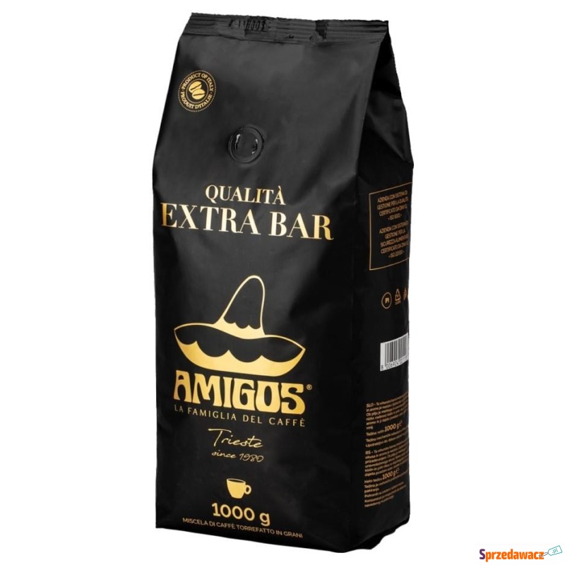 Kawa ziarnista Amigos Qualità Extra Bar 1 kg... - Kawa - Grudziądz