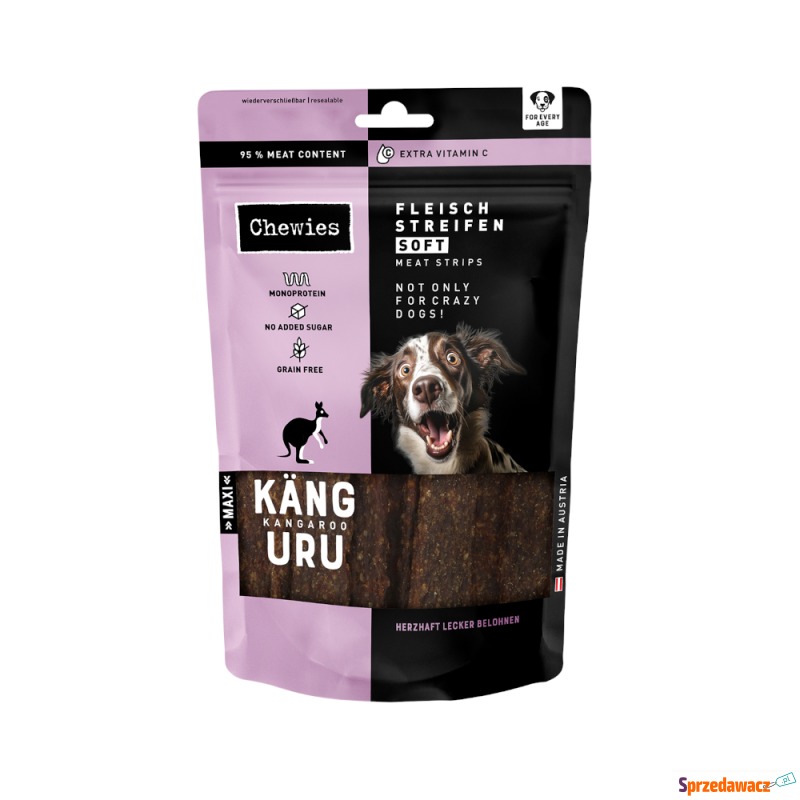 Chewies Soft mięsne paski  - Kangur, 3 x 150 g - Przysmaki dla psów - Skierniewice