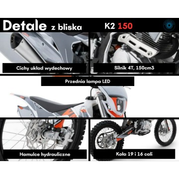 Cross Kayo K2 150 Transport Raty Fvat Rozrusznik... - Motocykle crossowe - Bicz - zdjęcie 6