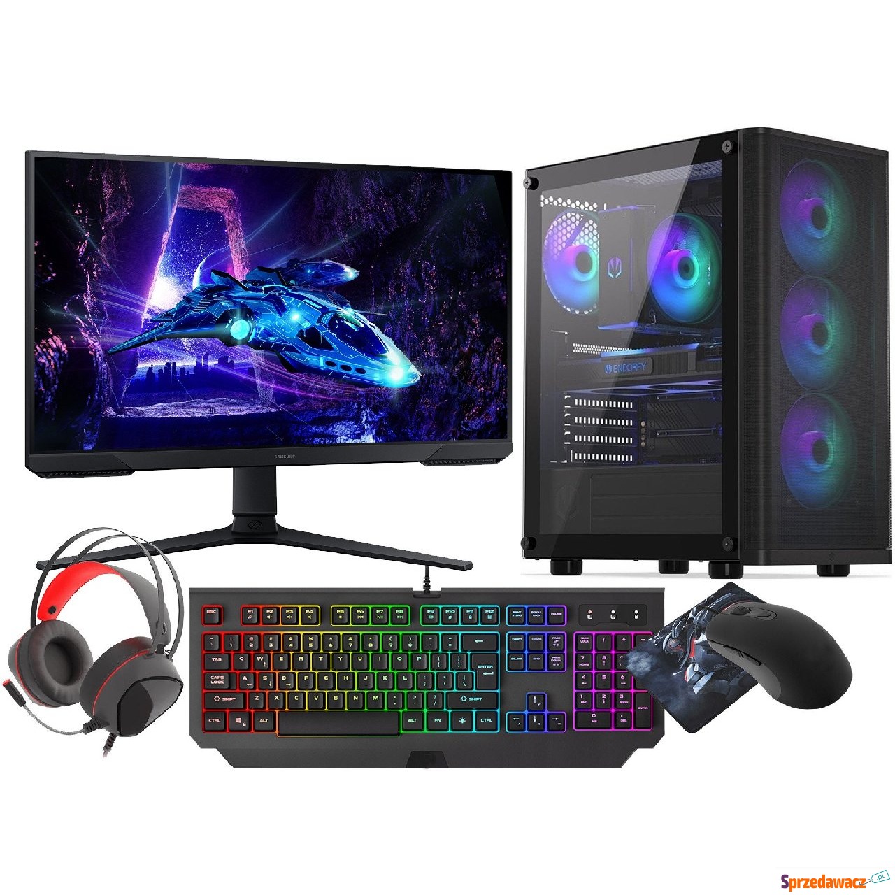 Komputer Vist Gaming Set RGB Ryzen...