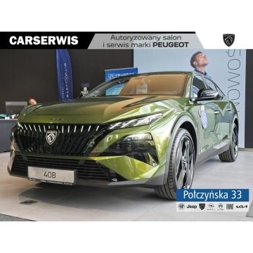 Peugeot 408 - GT Exclusive 1.6 Plug-in Hybrid 240KM eDCS7|Zielony Flare|Lifting 2026