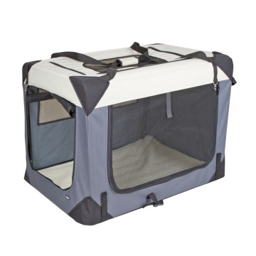 Kerbl Pet transporter Journey, szaro-beżowy - Dł. x szer. x wys.: 81 x 58 x 58 cm