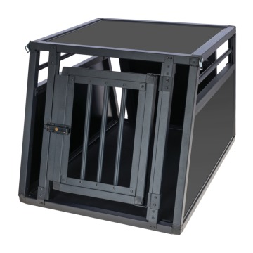 Kerbl Pet aluminiowy transporter Vacation, grafitowy - Szer. x gł. x wys.: 55 x 77 x 50 cm