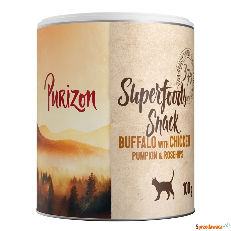 Purizon Superfoods Snack, 100 g - Bawół z kur... - Przysmaki dla kotów - Chorzów