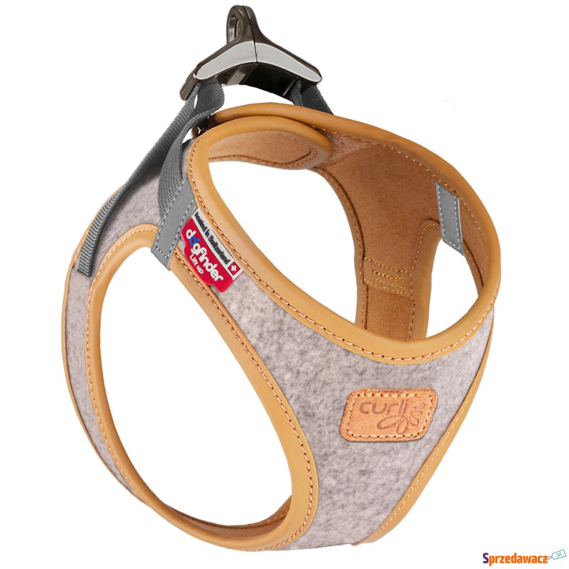 Curli Vest szelki Alpine Clasp, jasnoszare -... - Smycze i obroże - Zabrze