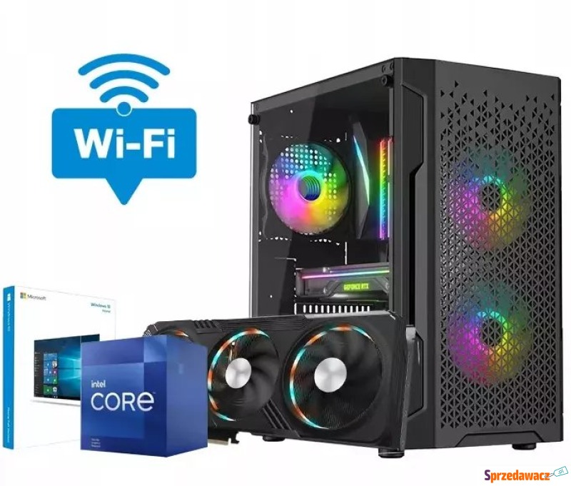 Komputer Netcom gamingowy i7 12700 32GB RTX 5060... - Komputery stacjonarne - Zgierz