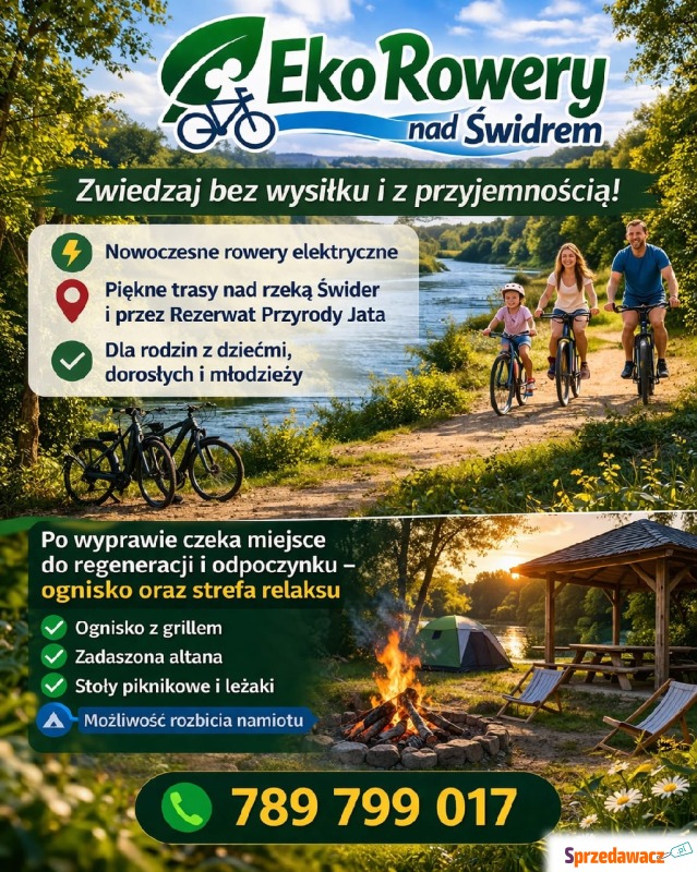 Wypożyczalnia rowerów elektrycznych - Pozostałe - Stoczek Łukowski