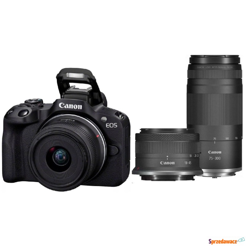 Canon EOS R50 + RF-S 18-45mm + RF 75-300mm - Aparaty cyfrowe - Rzeszów
