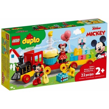 Klocki konstrukcyjne LEGO Duplo 10941 Urodzinowy Pociąg Myszek Miki i Minnie