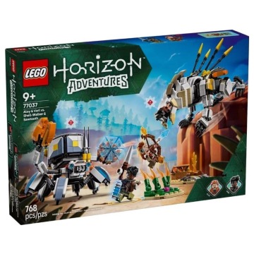 Klocki konstrukcyjne LEGO Horizon 77037 Aloy i Varl kontra krabołaz i piłoząb