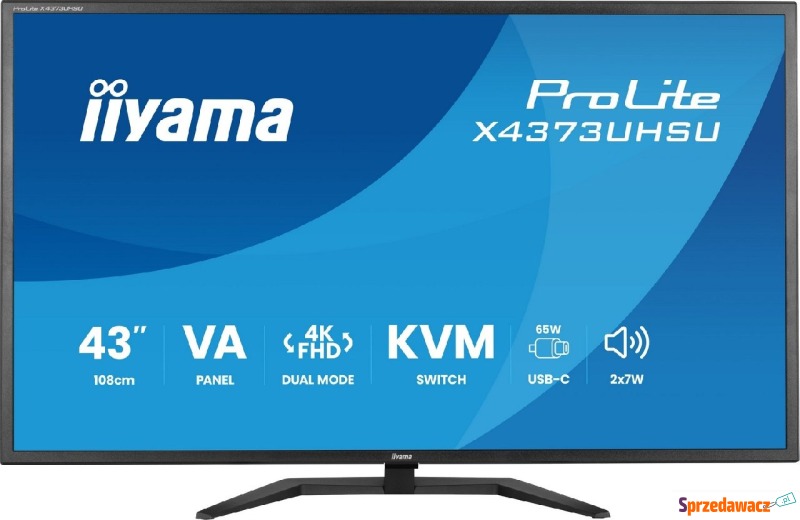 iiyama ProLite X4373UHSU-B2 - 60Hz | 4K | VA |... - Monitory LCD i LED - Starogard Gdański
