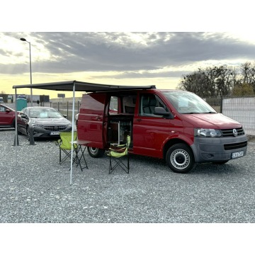 Volkswagen Transporter - VW T5 2.0 TDI Kamper, klima, łóżko, roleta, WC, panele, przetwornica