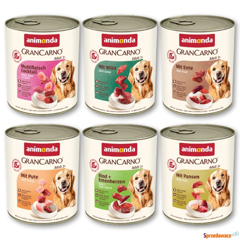animonda GranCarno Original Adult, 6 x 800 g -... - Karmy dla psów - Leszno