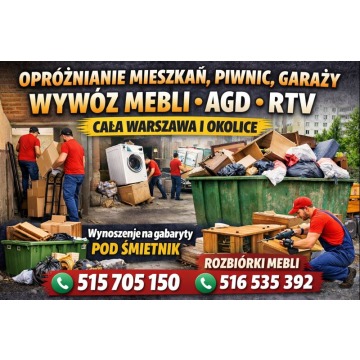 Przeprowadzki transport Tragarze wnosimy wszystko... - Pozostałe usługi dostawcze - Warszawa - zdjęcie 5
