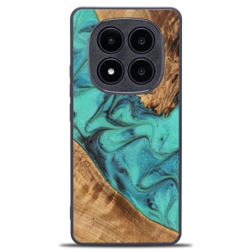 Drewniane etui do Xiaomi Redmi Note 14 Pro 5G / Xiaomi Poco X7, Bewood Unique Turquoise
