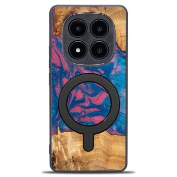 Drewniane etui do Xiaomi Redmi Note 14 Pro Plus 5G, Bewood Unique Neons Vegas do MagSafe