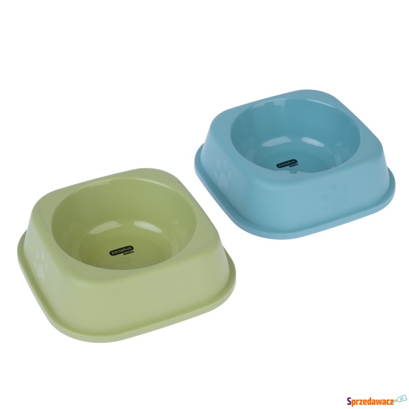 zooplus Basics miski dla kotów, kwadratowe - 2... - Miski dla kotów - Słupsk