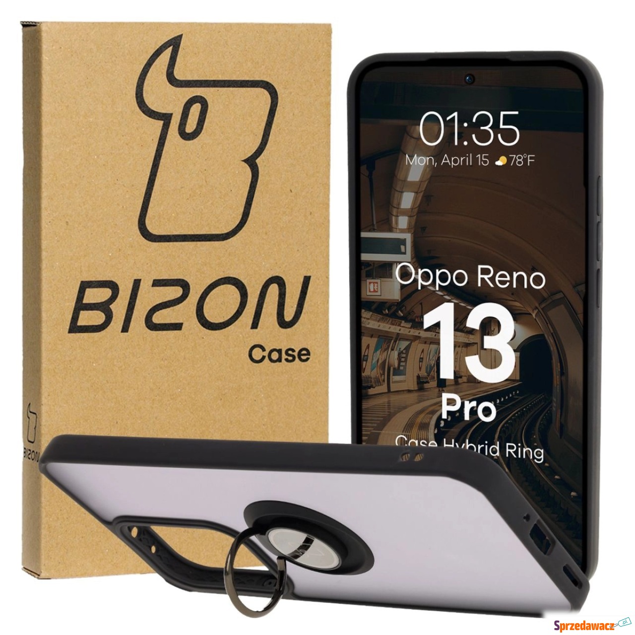 Etui z uchwytem na palec Bizon...